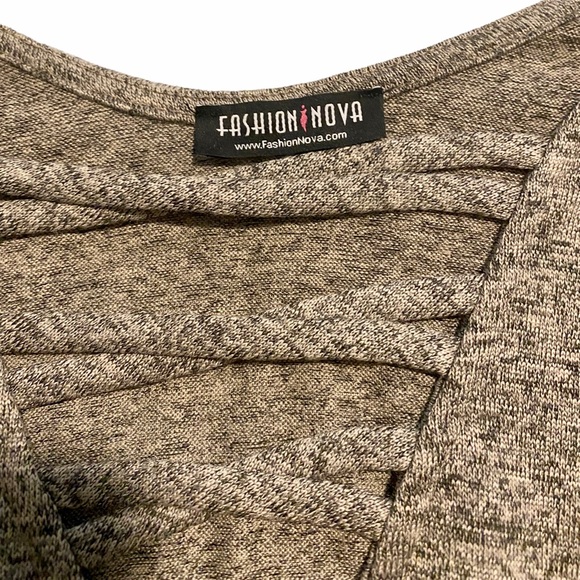 Fashion Nova Sweaters Fashion Nova Criss Cross Sweaternwot Poshmark